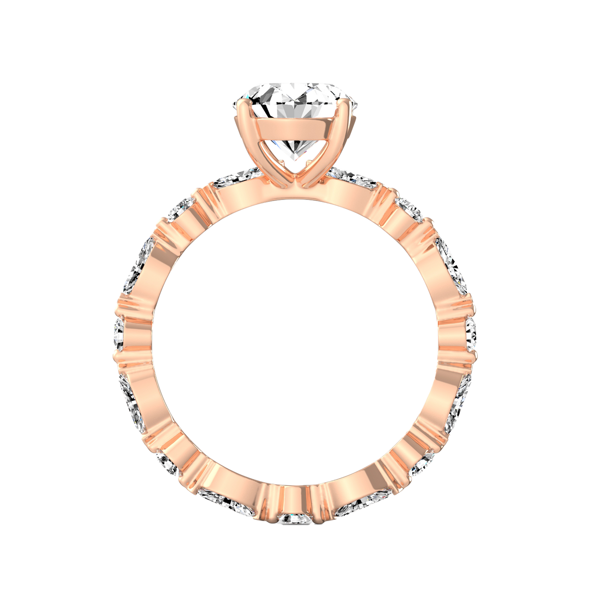 Oval 3ct Signature Ring R-010
