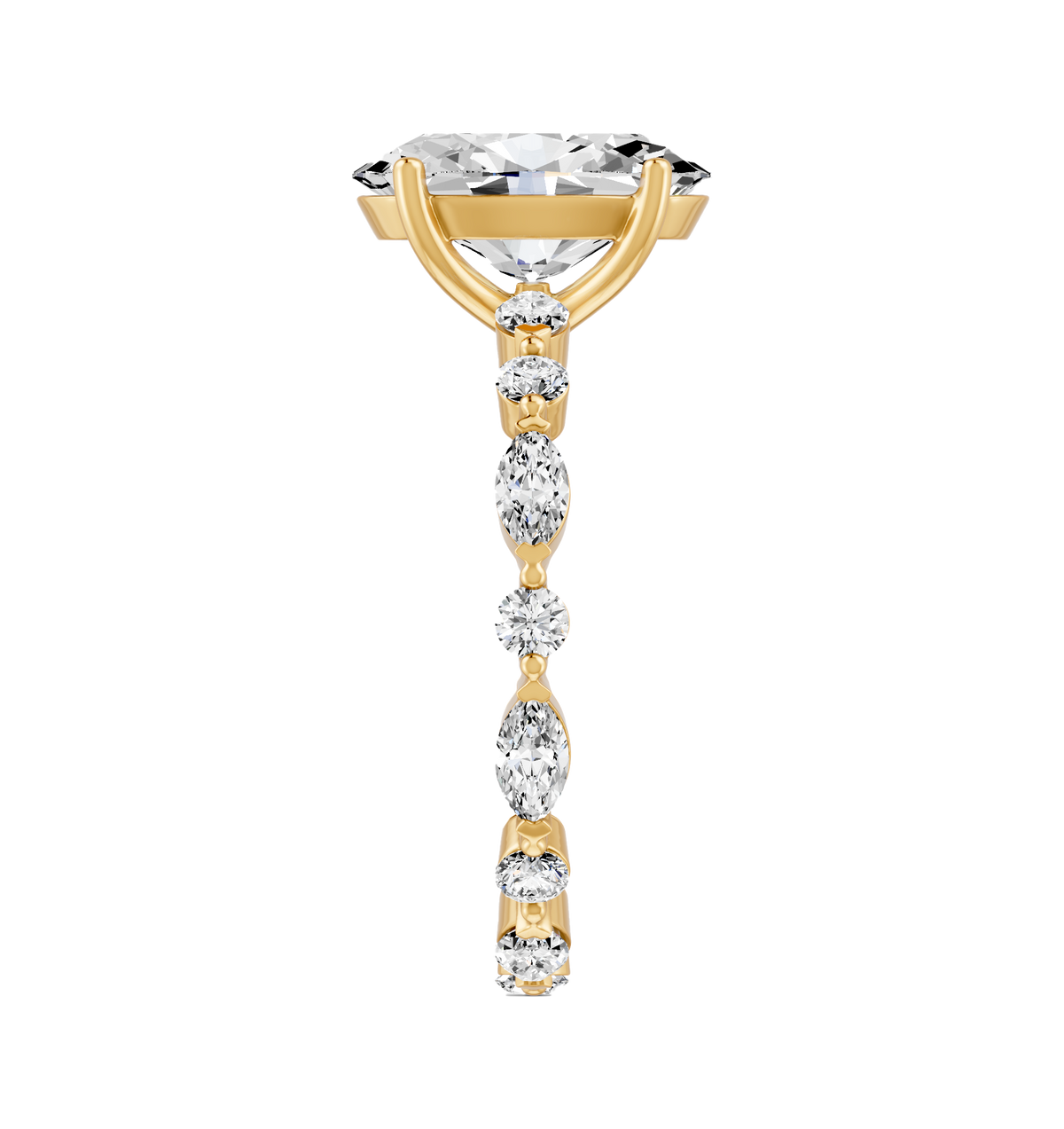 Oval 3ct Signature Ring R-010