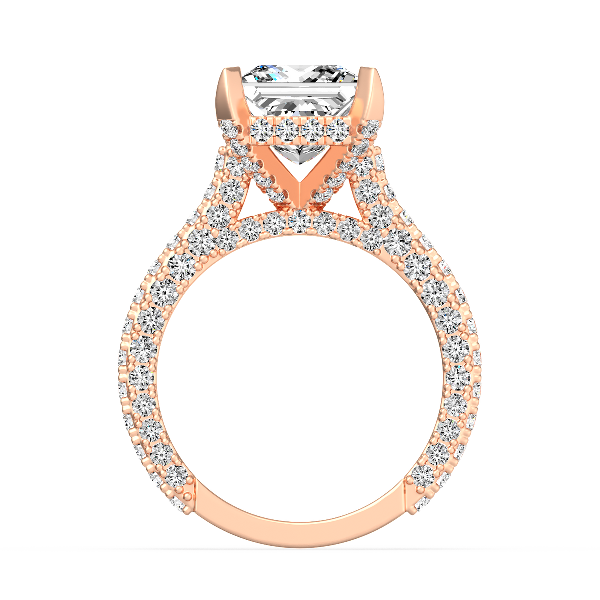 3ct Princess Red Carpet Ring R-034