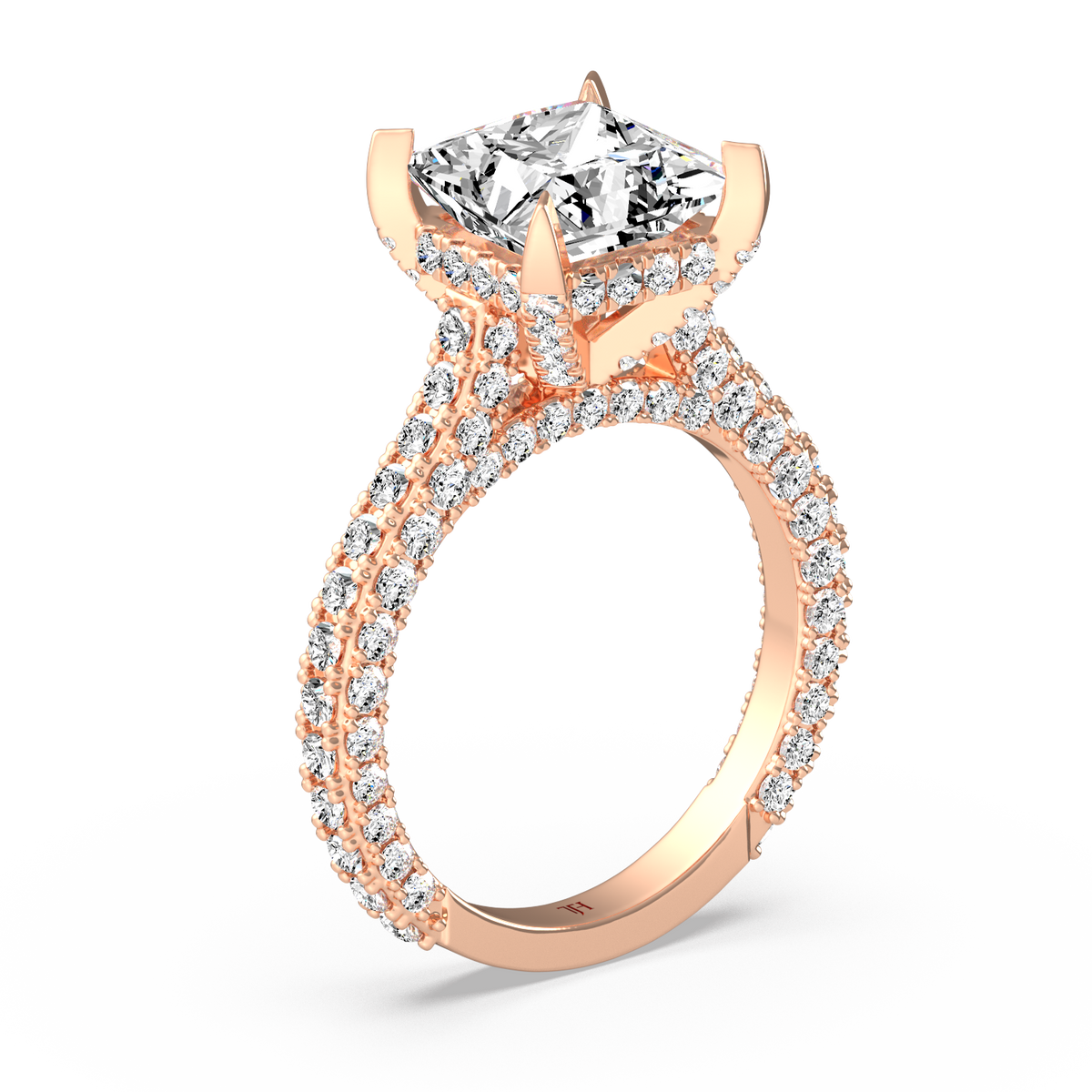 3ct Princess Red Carpet Ring R-034