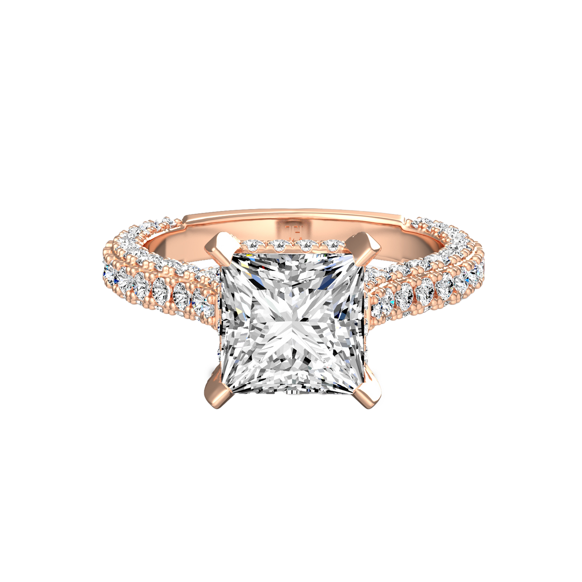 3ct Princess Red Carpet Ring R-034