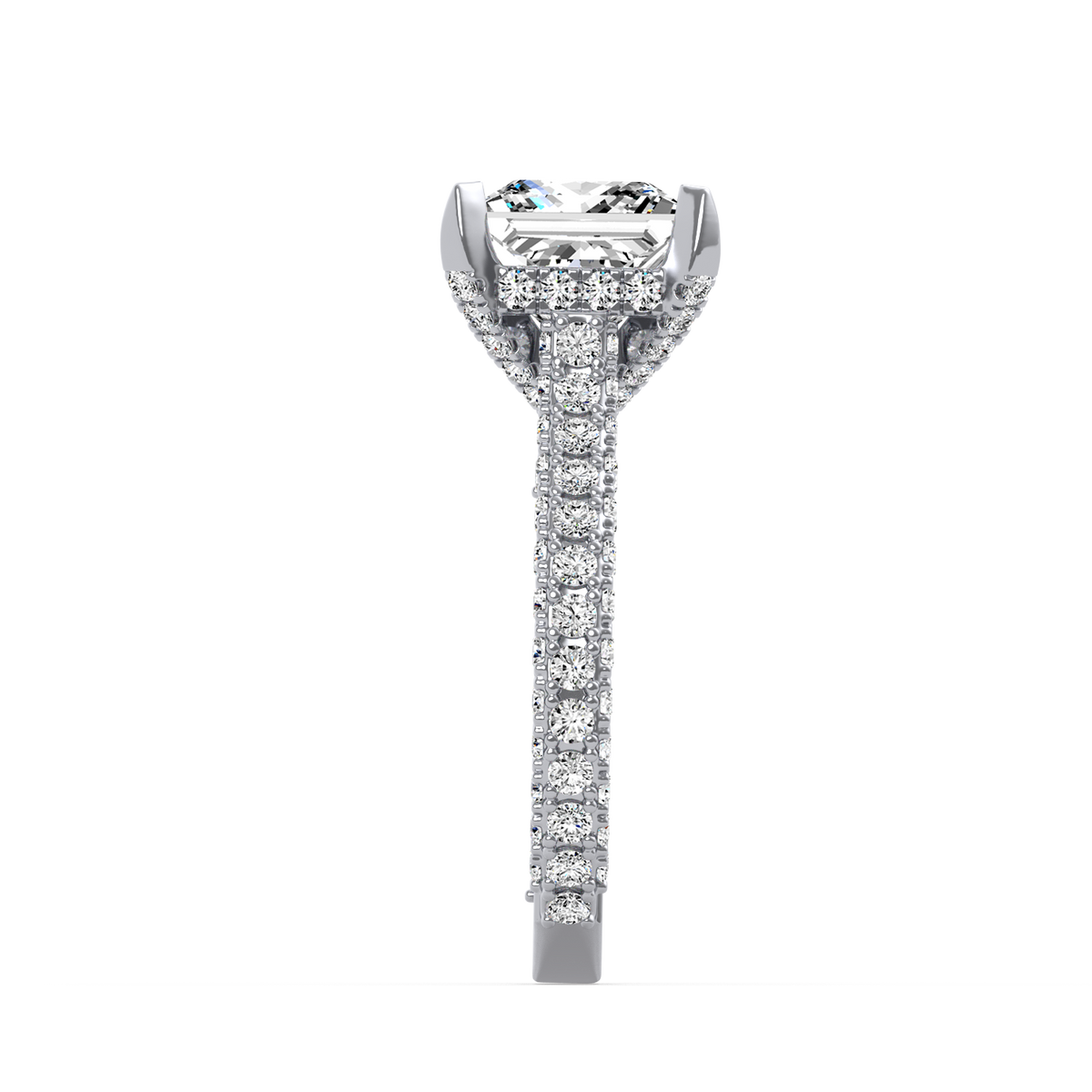 3ct Princess Red Carpet Ring R-034