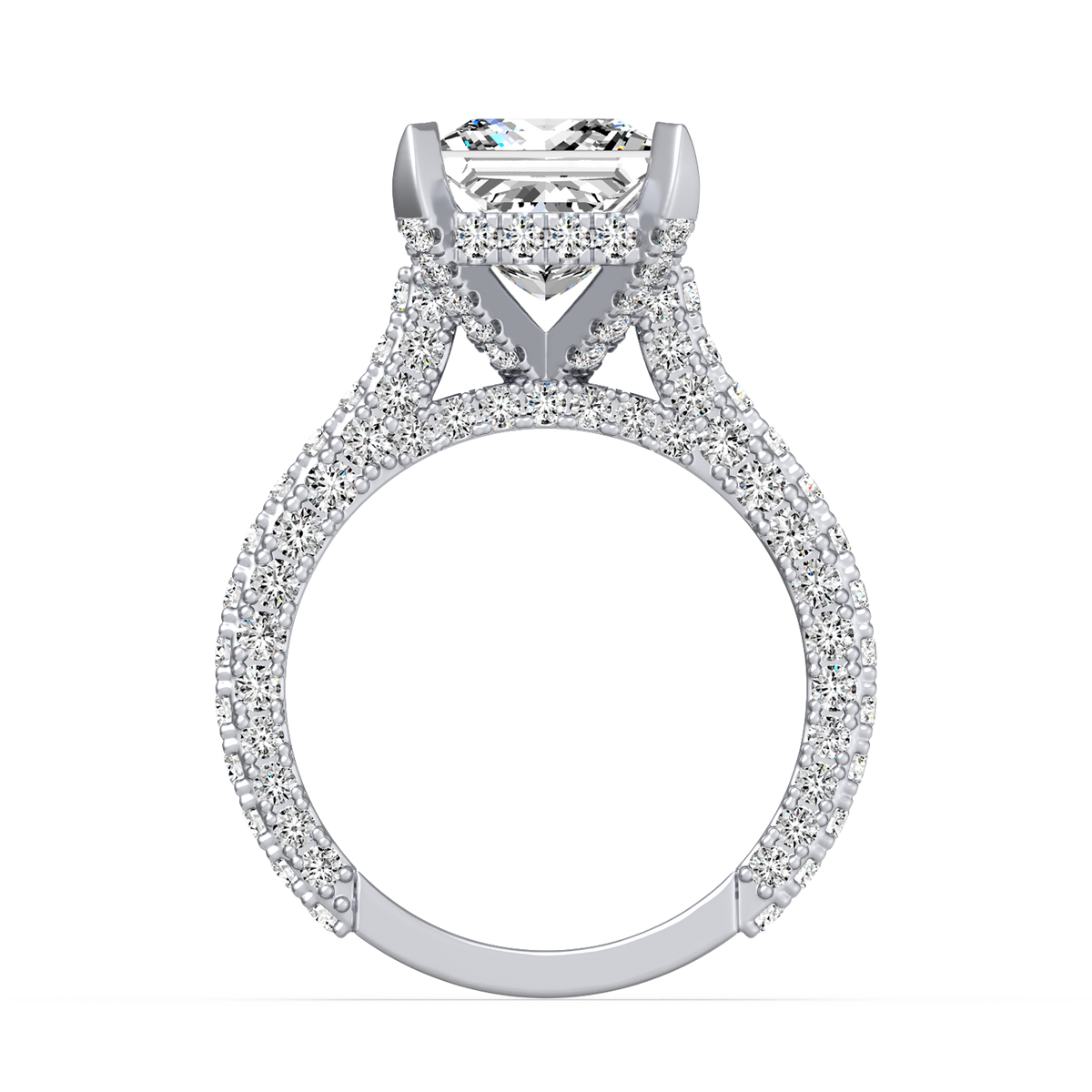 3ct Princess Red Carpet Ring R-034