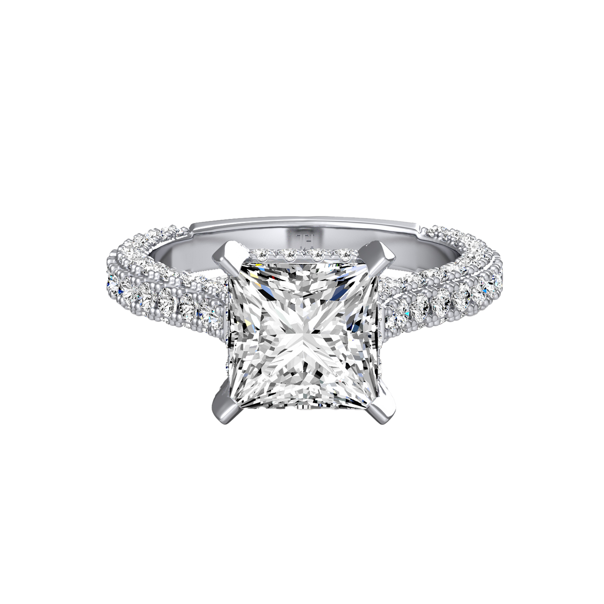 3ct Princess Red Carpet Ring R-034
