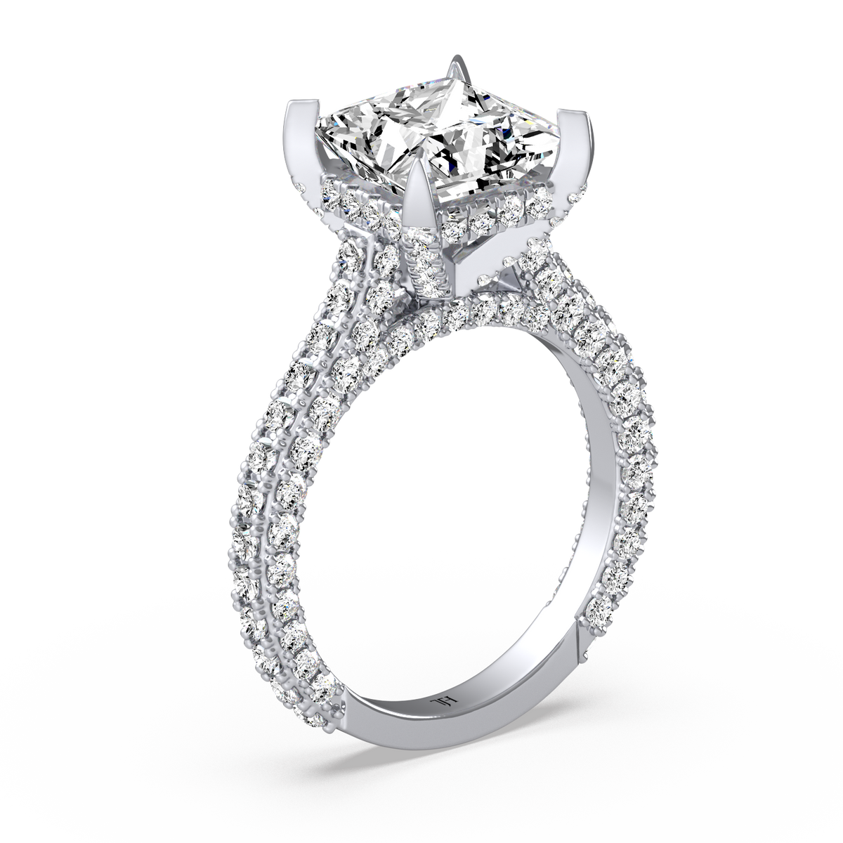3ct Princess Red Carpet Ring R-034