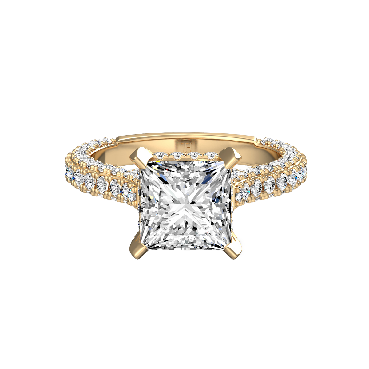 3ct Princess Red Carpet Ring R-034
