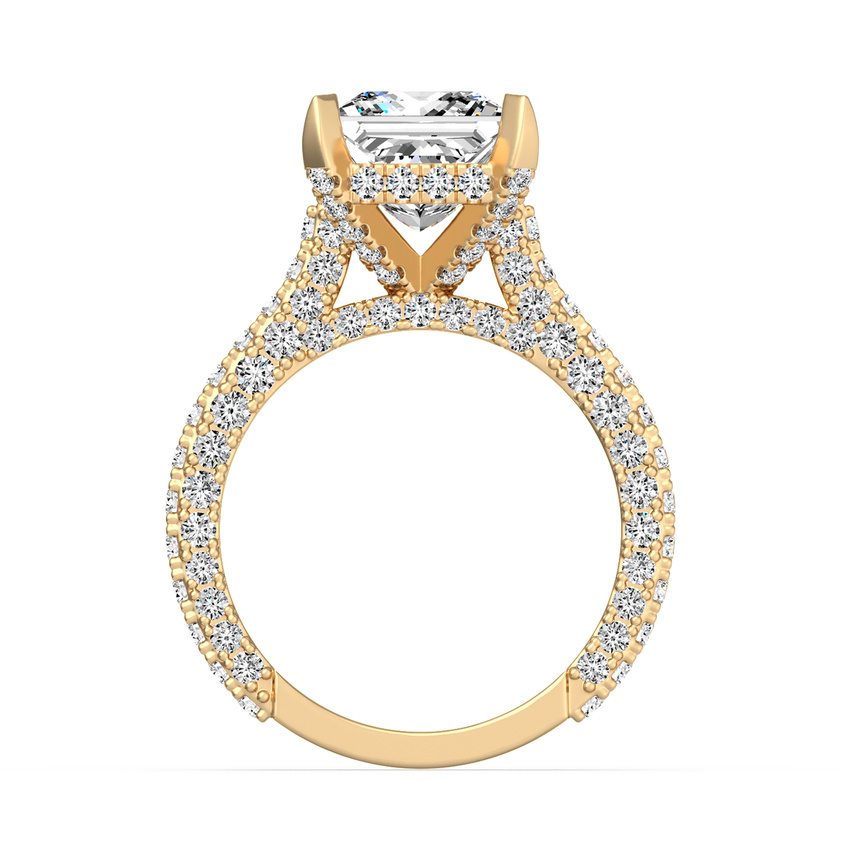 3ct Princess Red Carpet Ring R-034