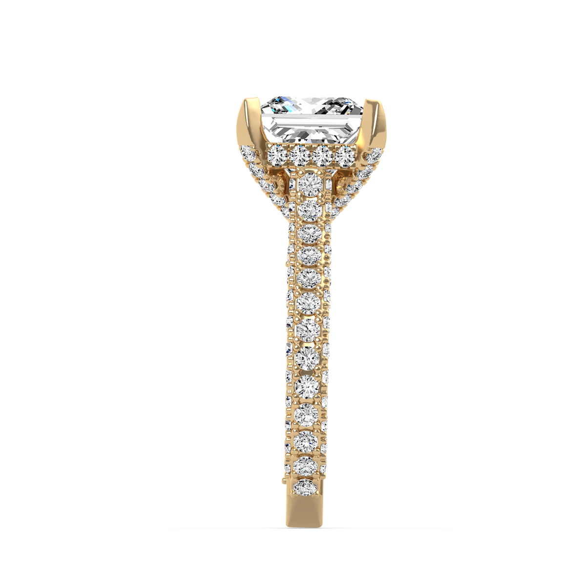 3ct Princess Red Carpet Ring R-034