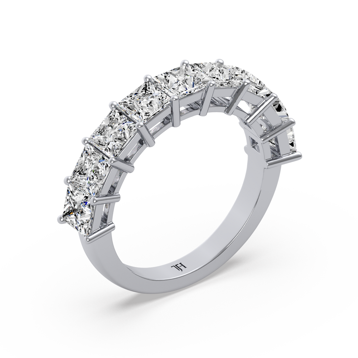 Half Eternity Princess Ring R-050