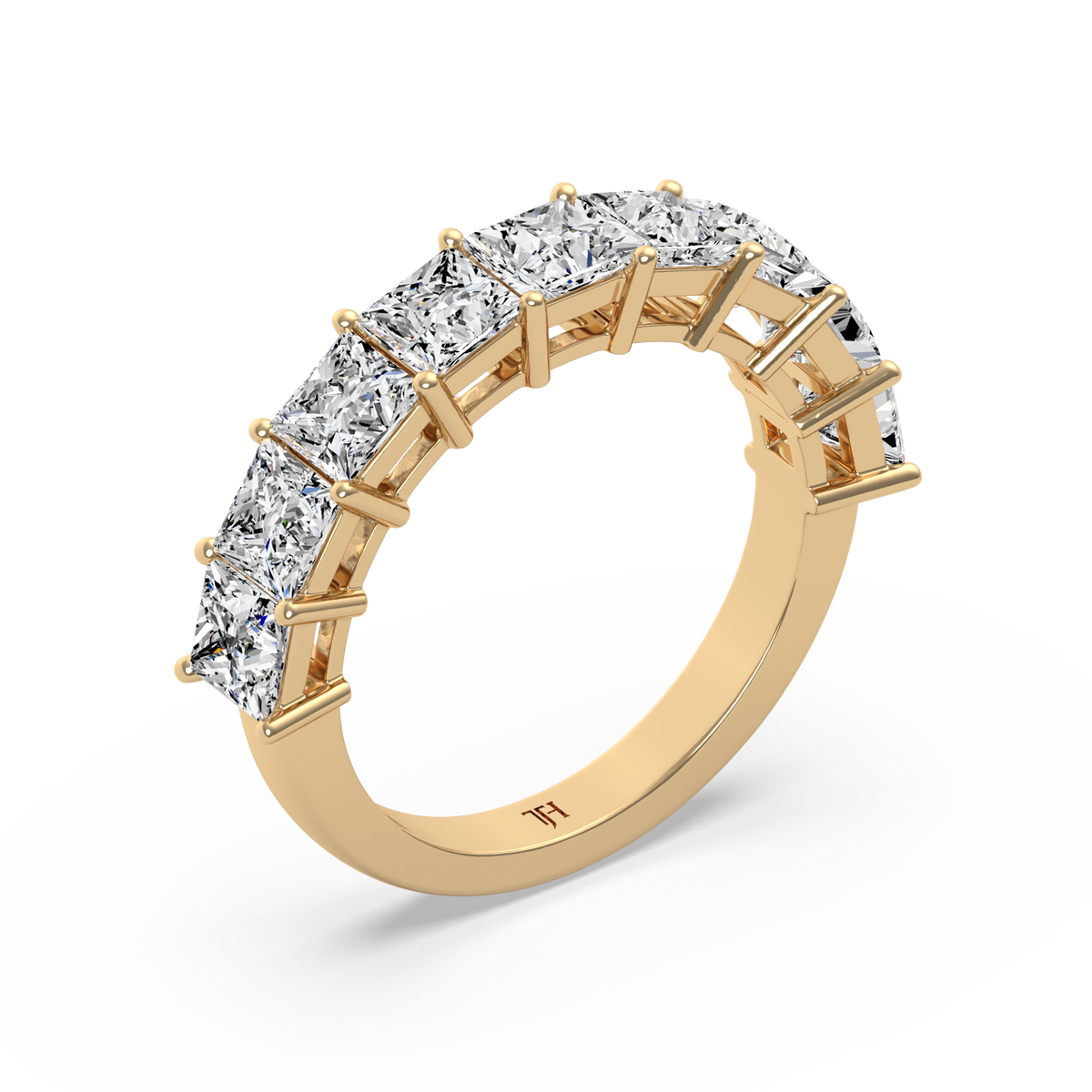 Half Eternity Princess Ring R-050