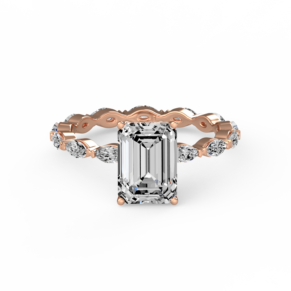 Emerald 2ct Signature Ring R-055