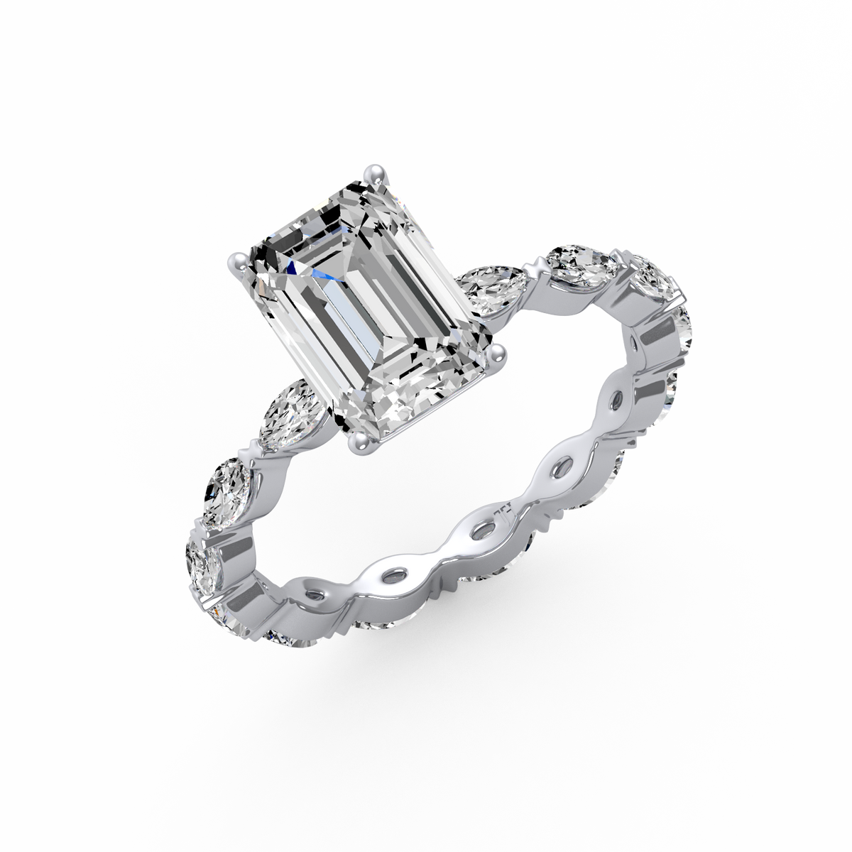 Emerald 2ct Signature Ring R-055