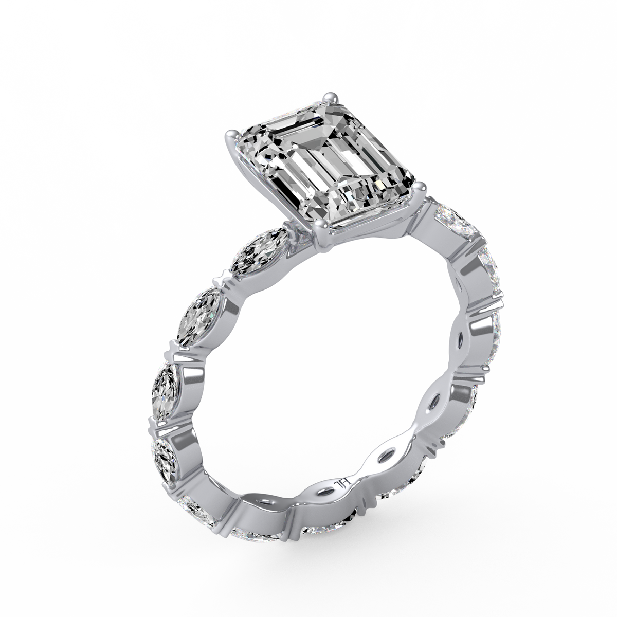Emerald 2ct Signature Ring R-055