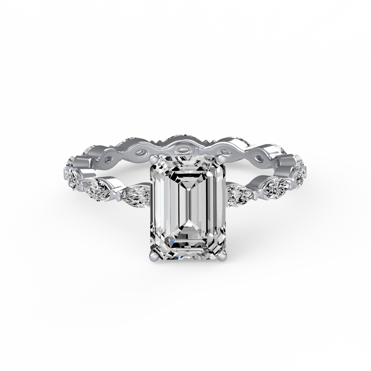 Emerald 2ct Signature Ring R-055