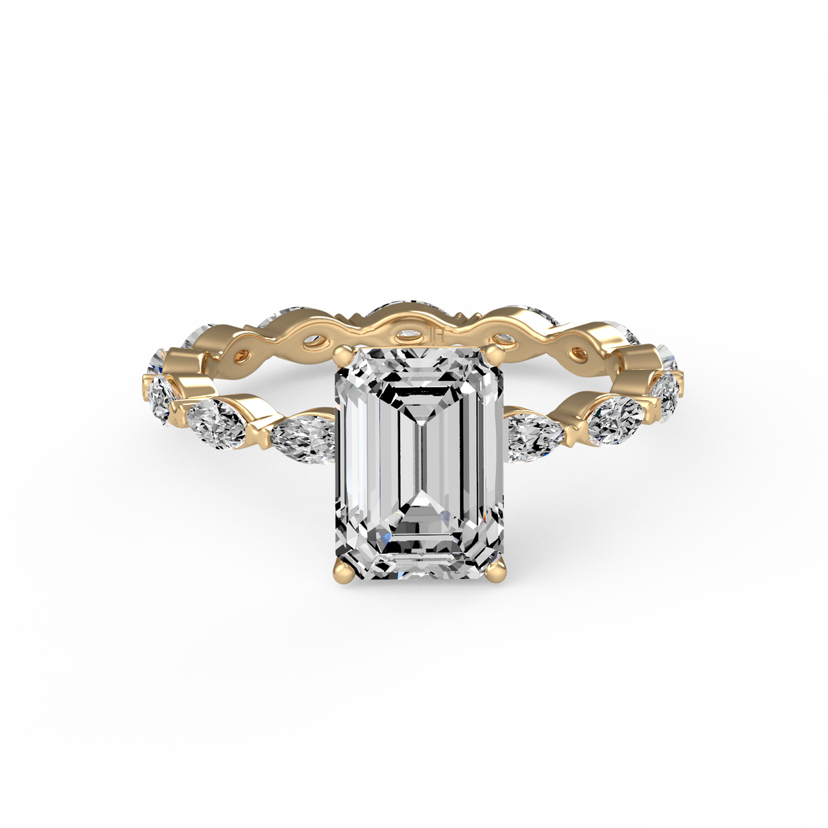 Emerald 2ct Signature Ring R-055