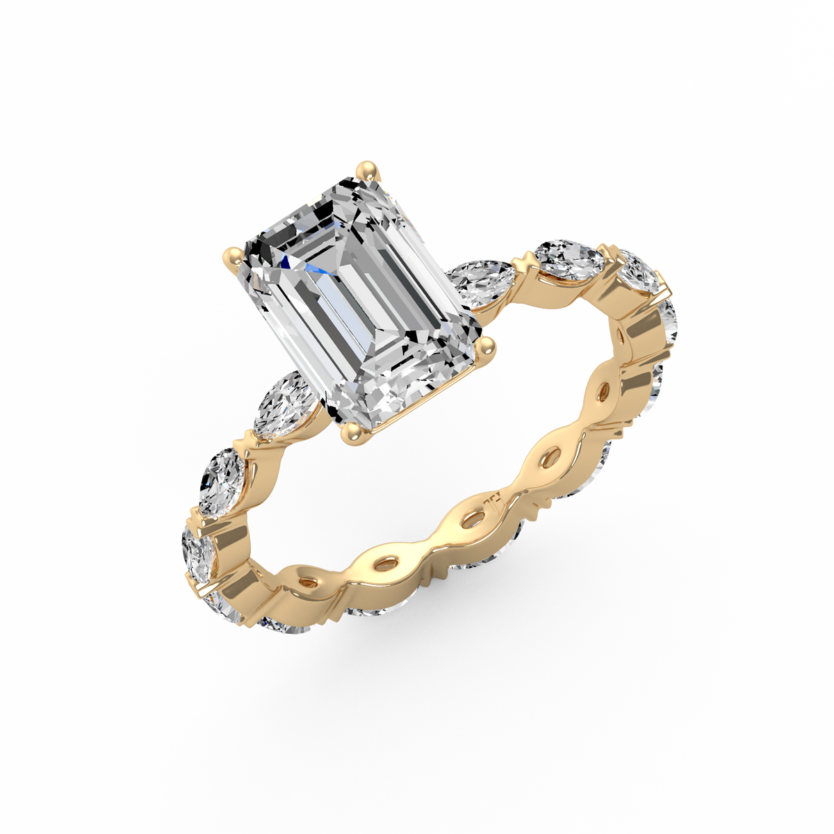 Emerald 2ct Signature Ring R-055