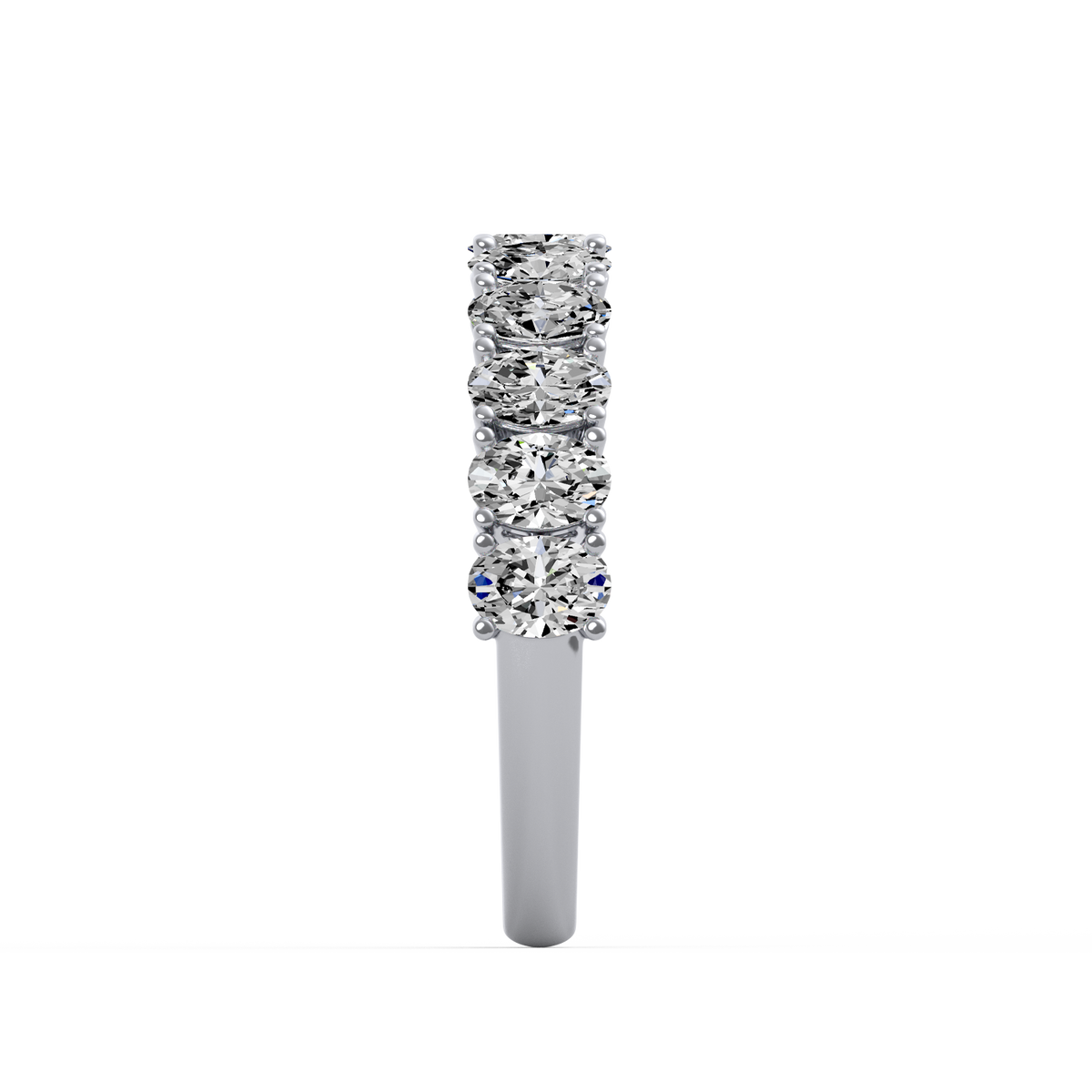 Oval Half Eternity Band R-063