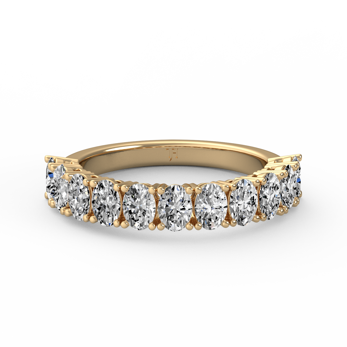 Oval Half Eternity Band R-063