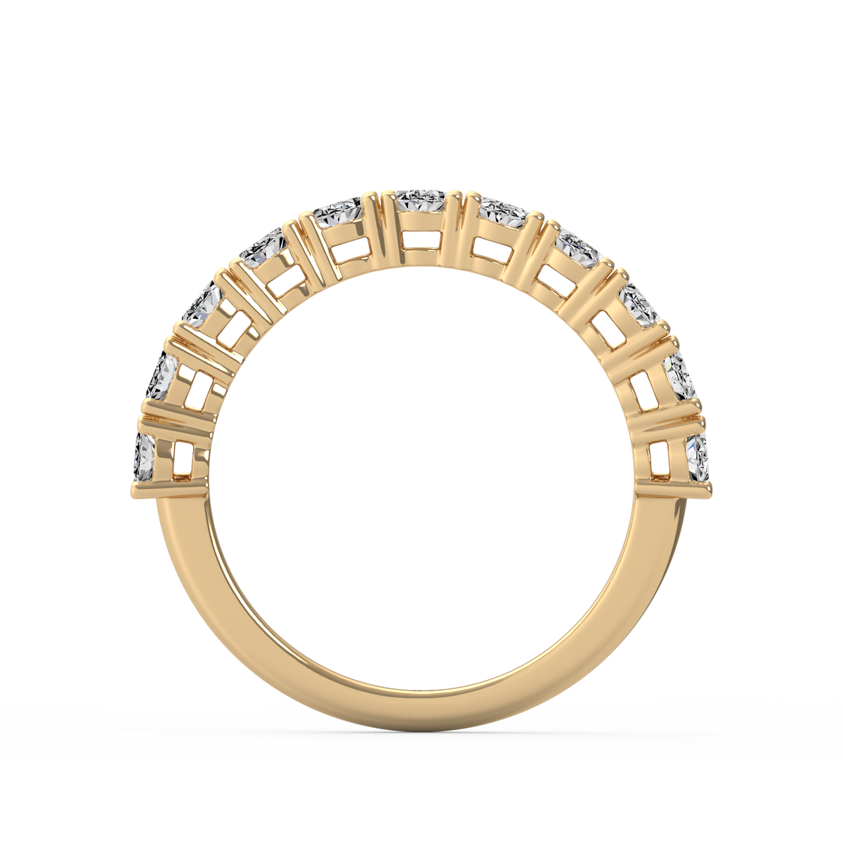 Oval Half Eternity Band R-063