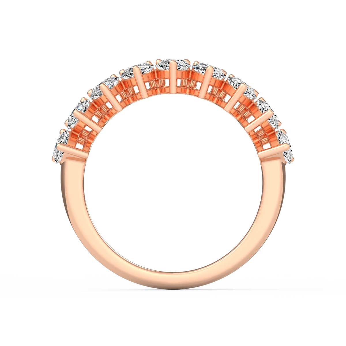 Pear Half Eternity Band R-065