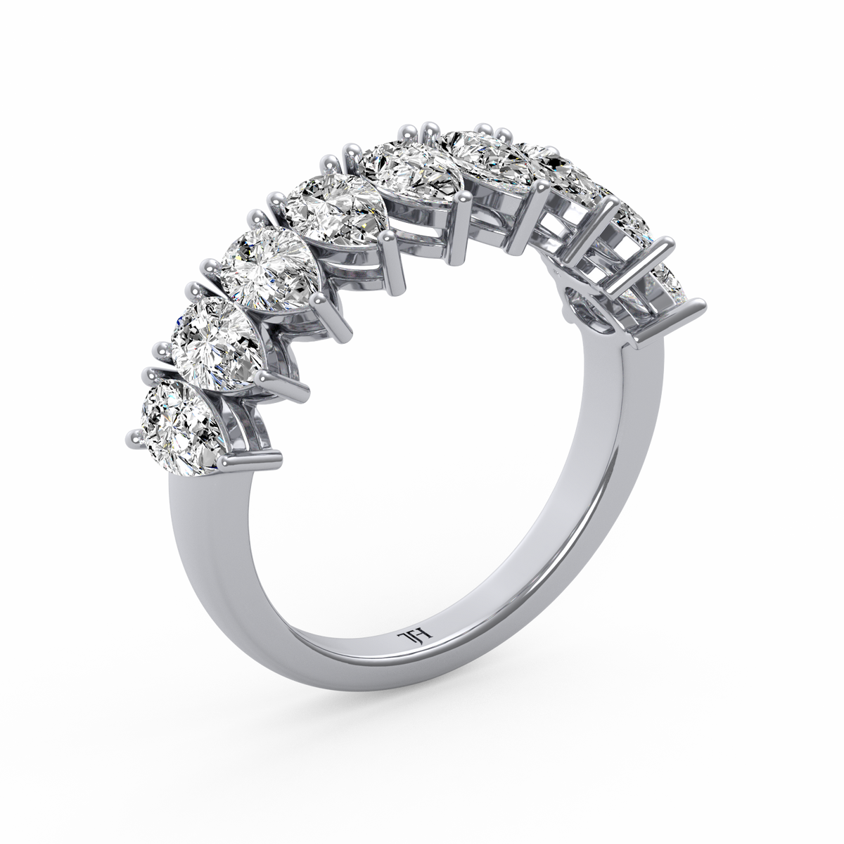 Pear Half Eternity Band R-065