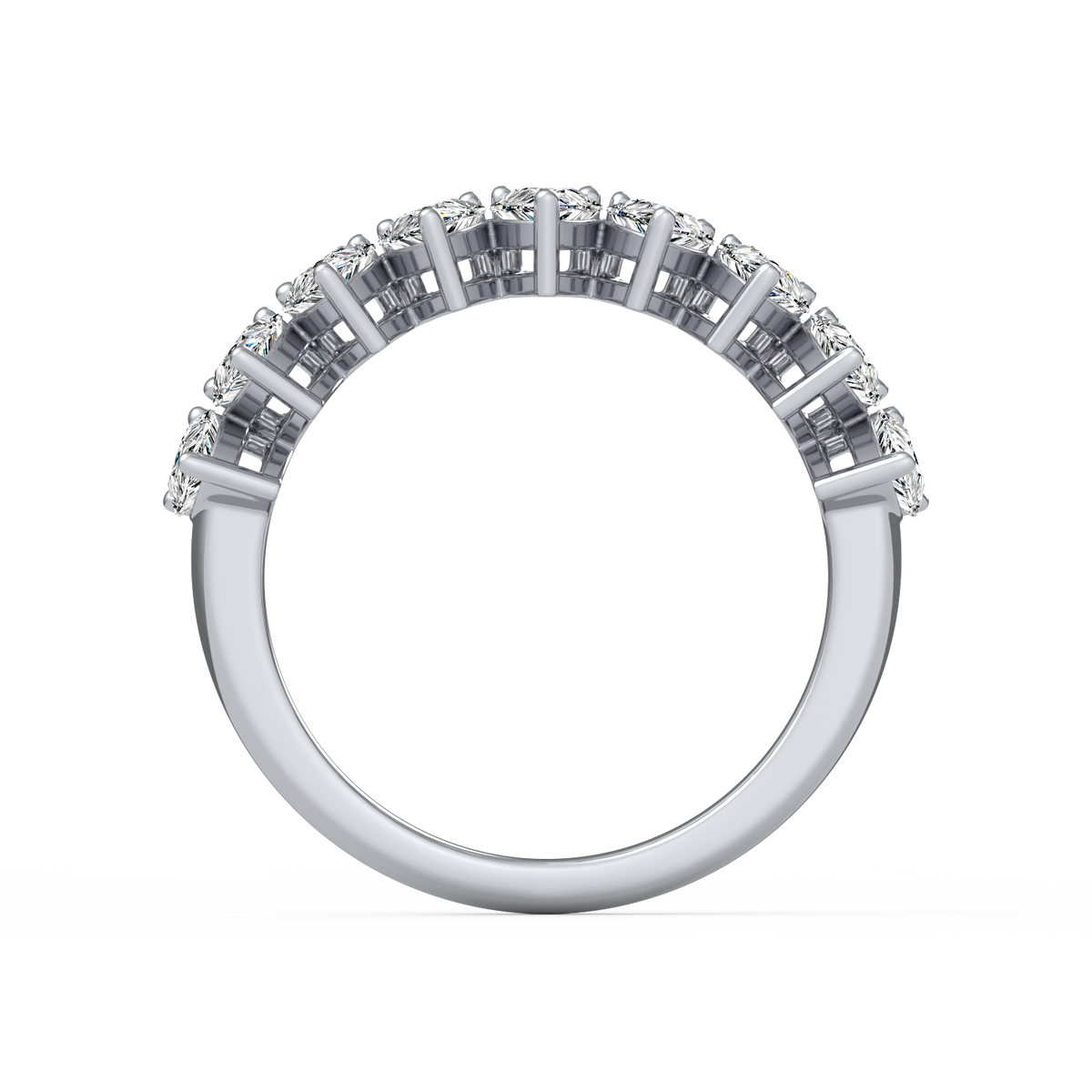 Pear Half Eternity Band R-065