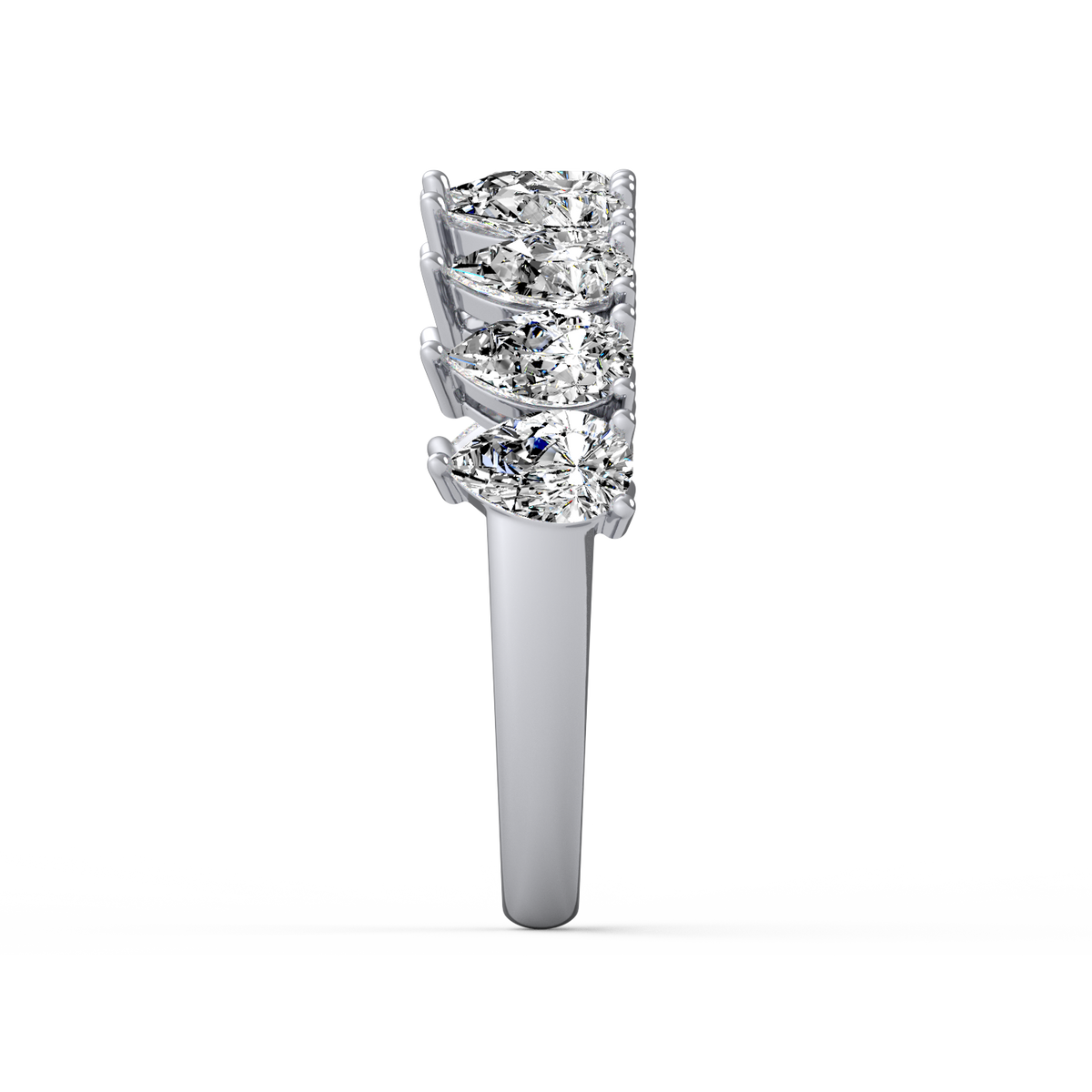Pear Half Eternity Band R-065