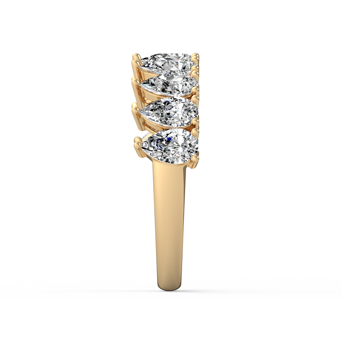 Pear Half Eternity Band R-065