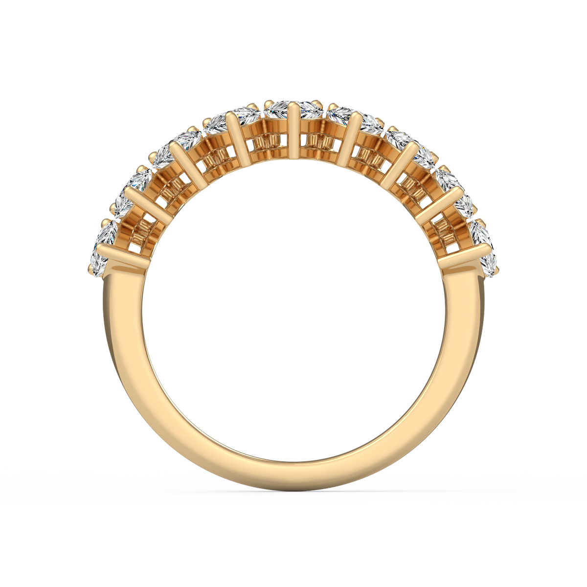 Pear Half Eternity Band R-065