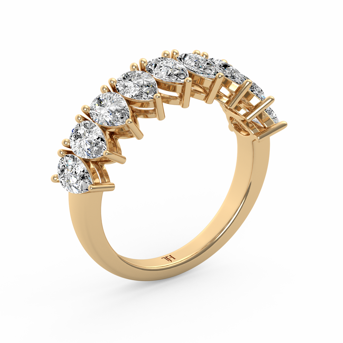 Pear Half Eternity Band R-065