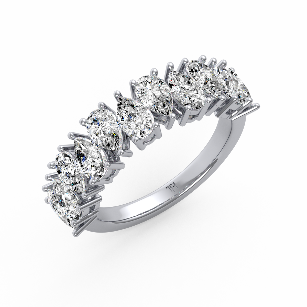 Pear Half Eternity Band R-066