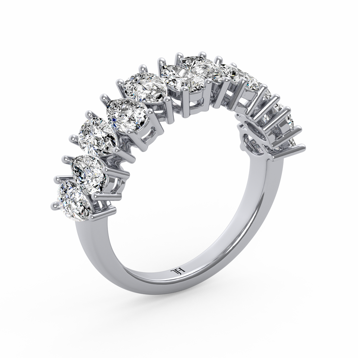 Pear Half Eternity Band R-066