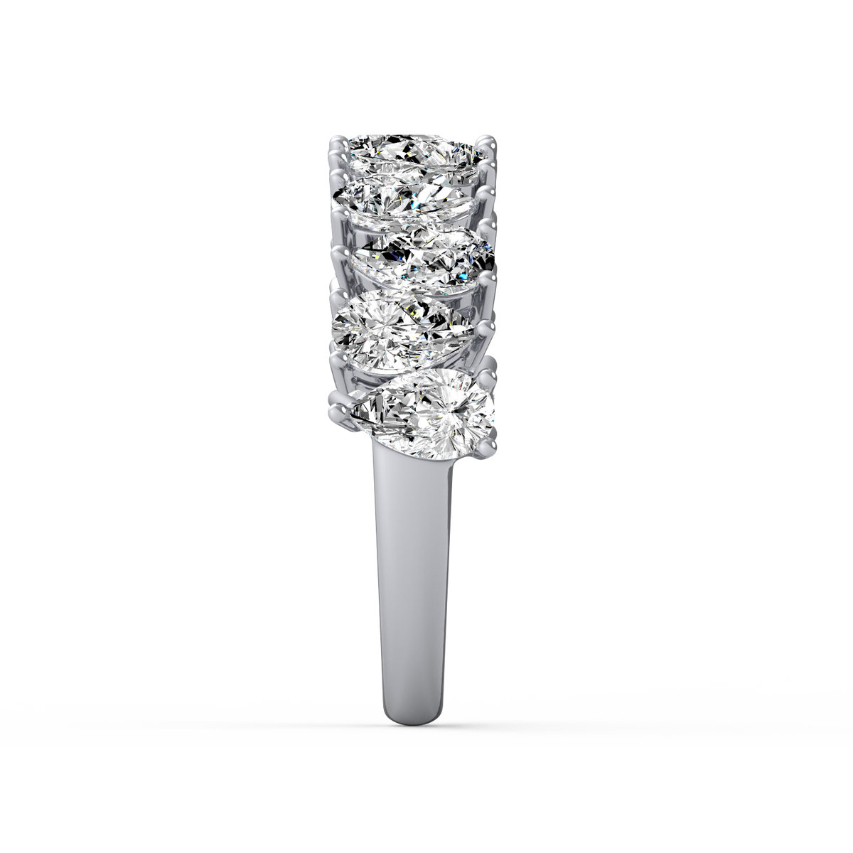 Pear Half Eternity Band R-066