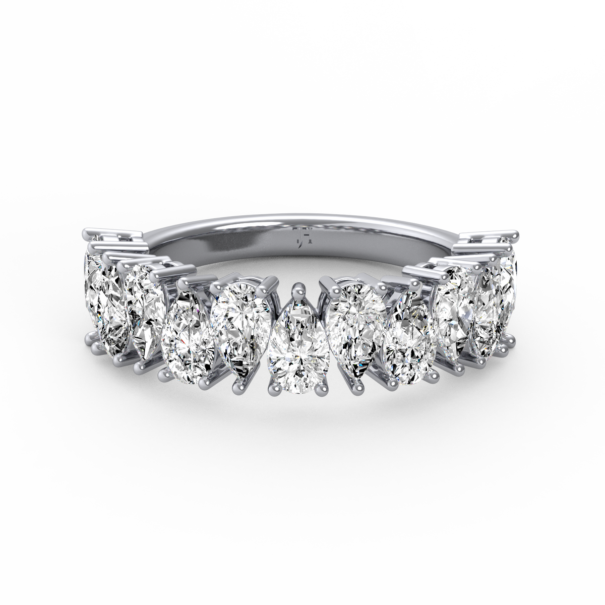 Pear Half Eternity Band R-066