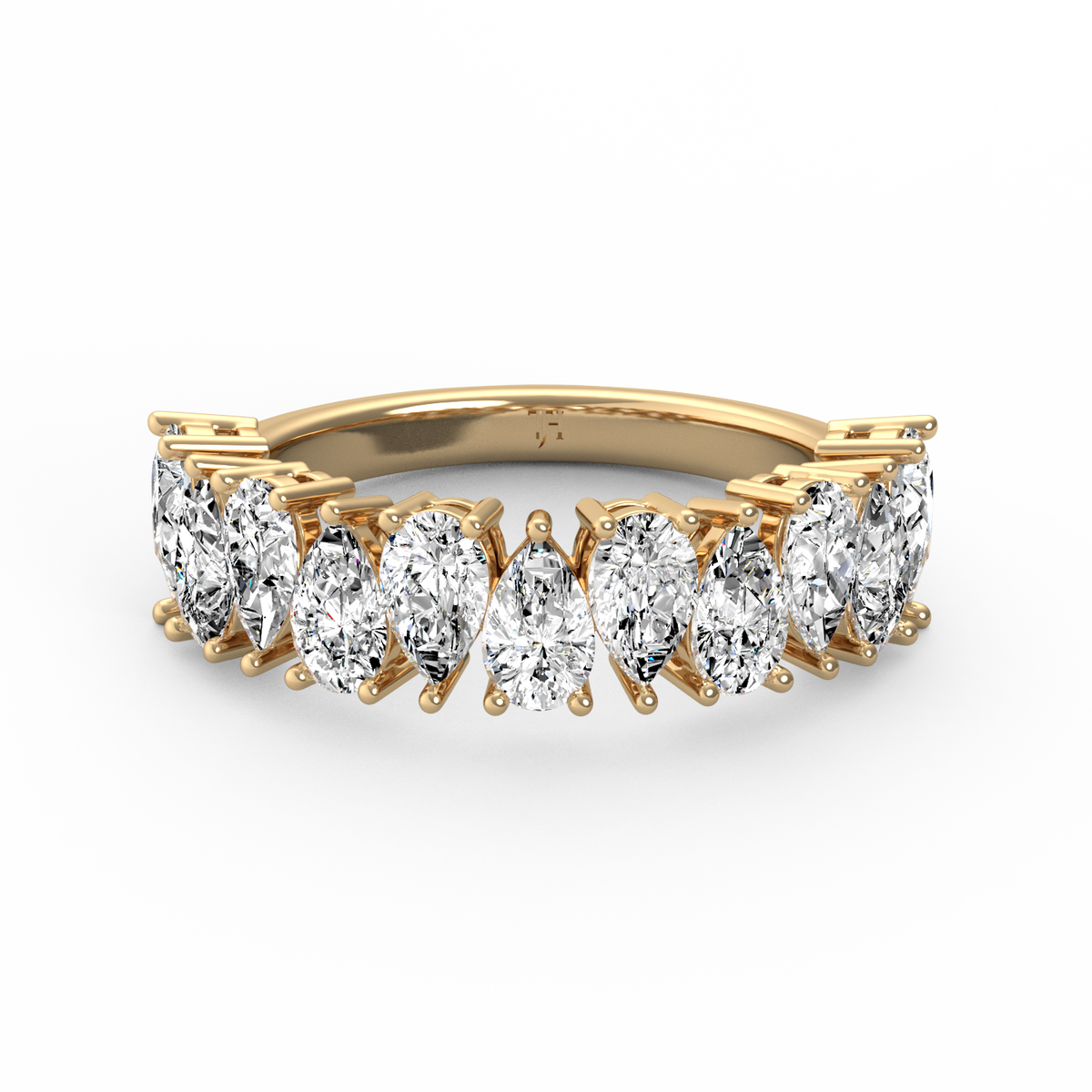 Pear Half Eternity Band R-066