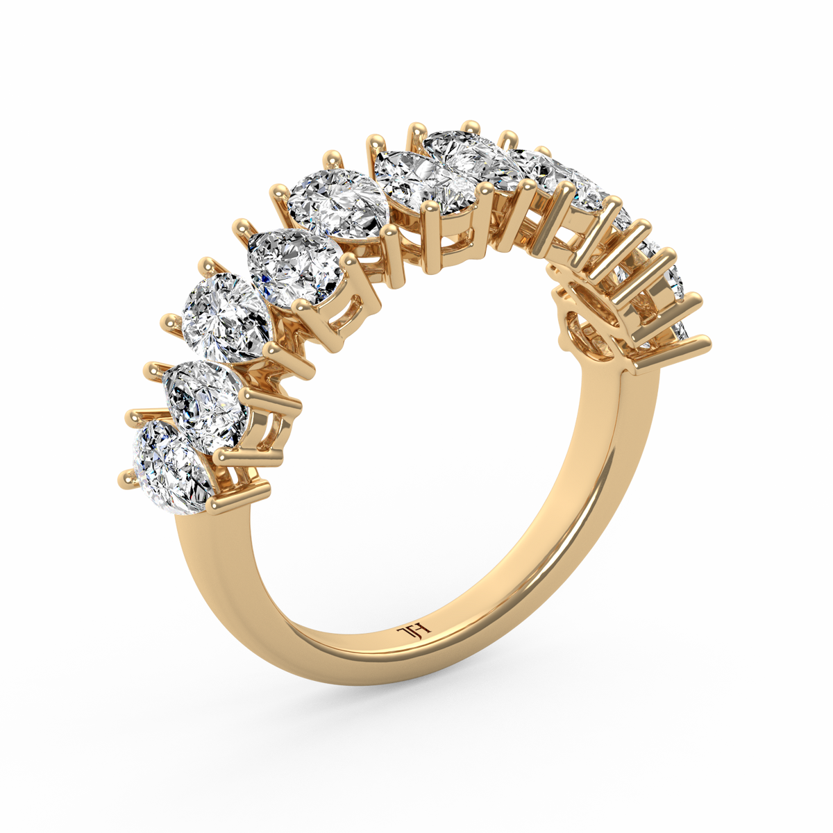 Pear Half Eternity Band R-066