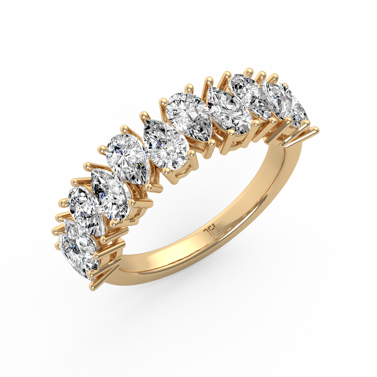 Pear Half Eternity Band R-066
