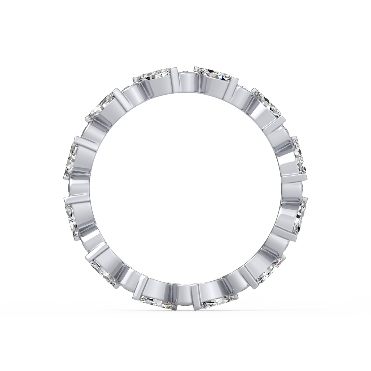 Marquise Round Full Eternity Band R-072