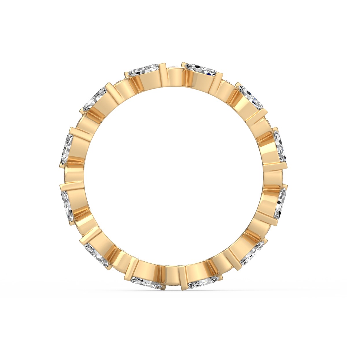 Marquise Round Full Eternity Band R-072