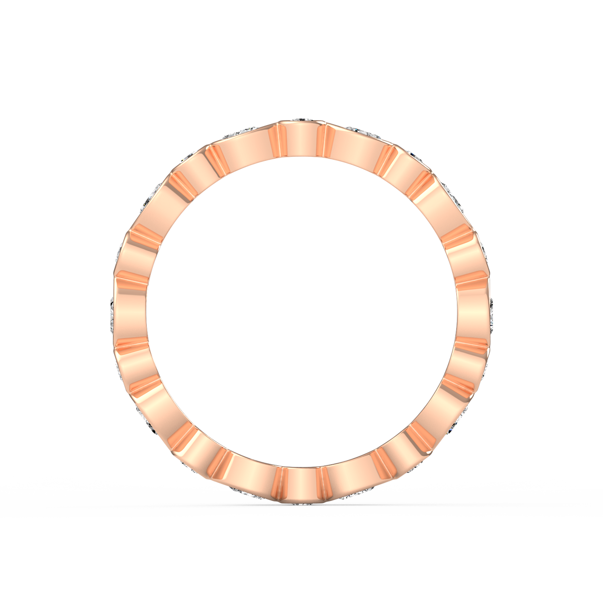Pear Bezel Full Eternity Band R-073
