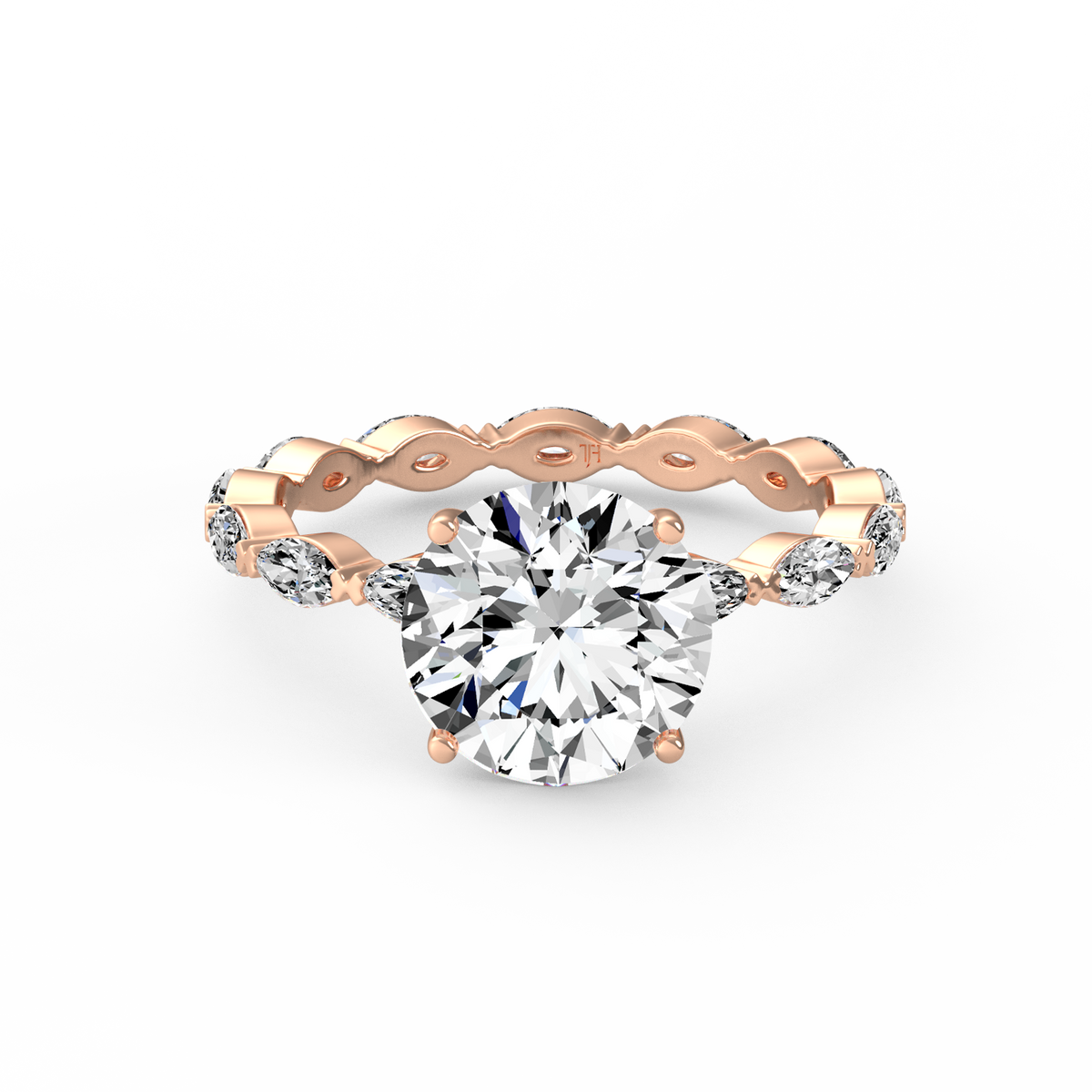 Round 3ct Signature Ring R-083