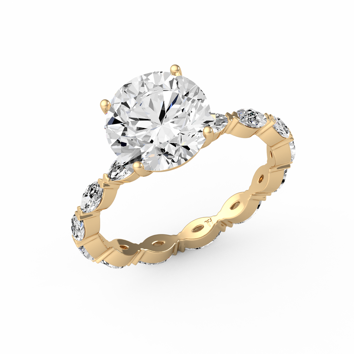Round 3ct Signature Ring R-083