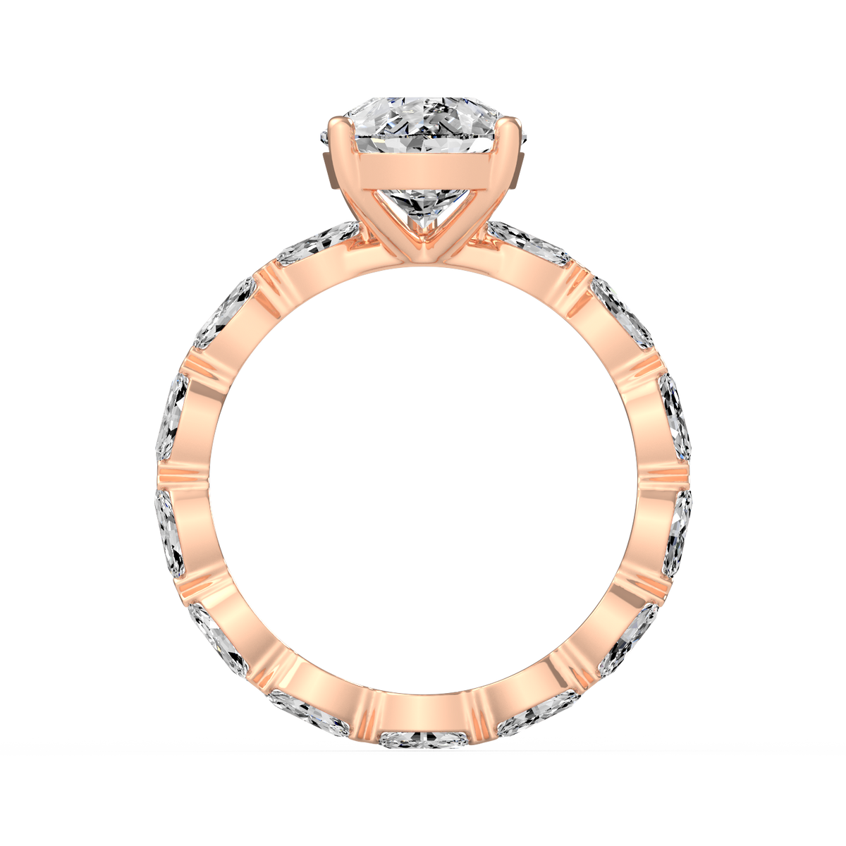 Pear 3ct Signature Ring R-099