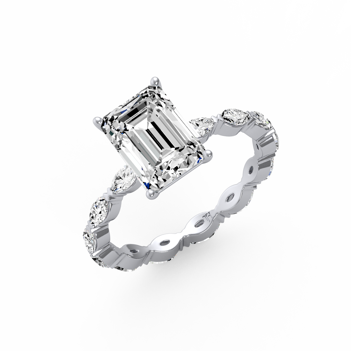 Emerald 3ct Signature Ring R-121