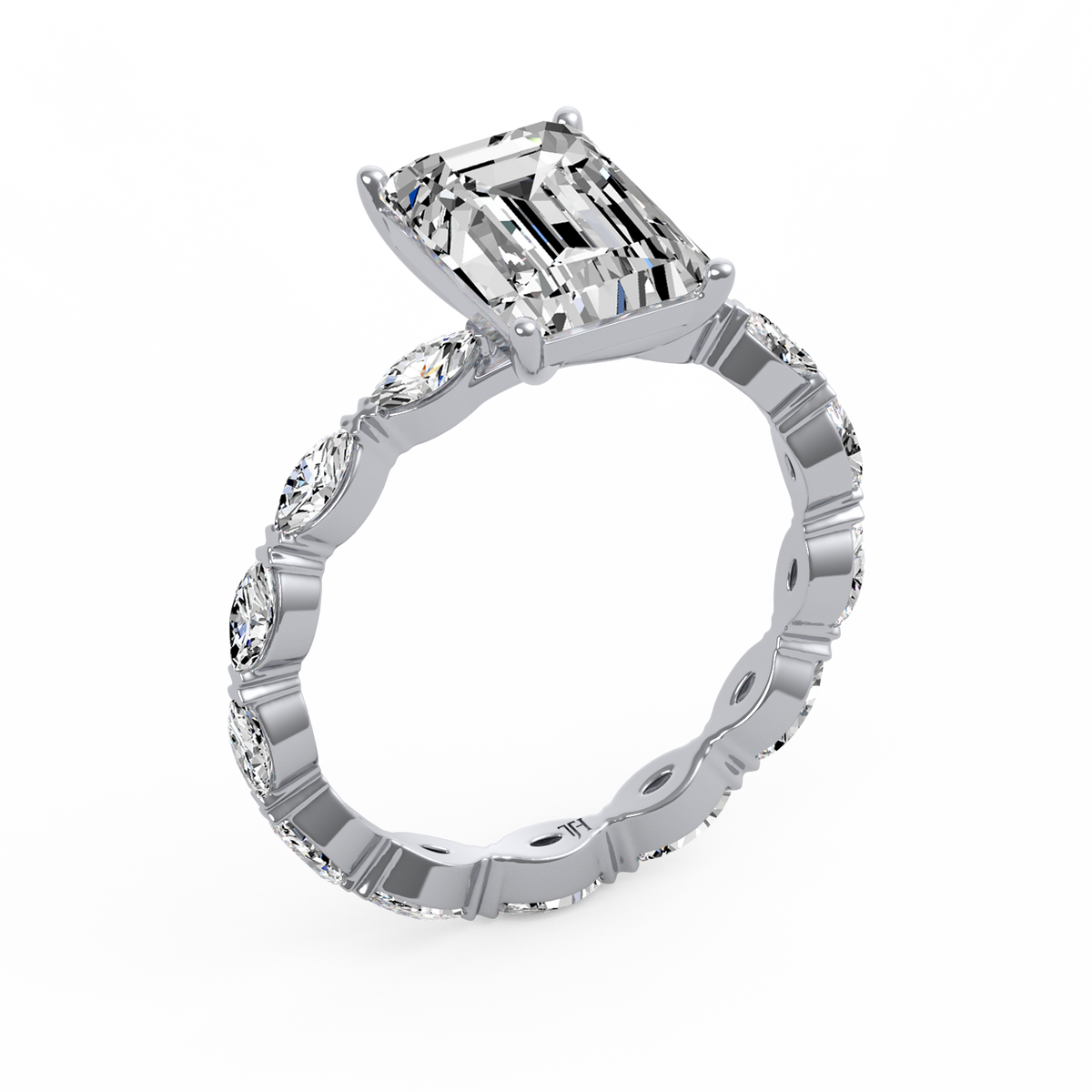 Emerald 3ct Signature Ring R-121
