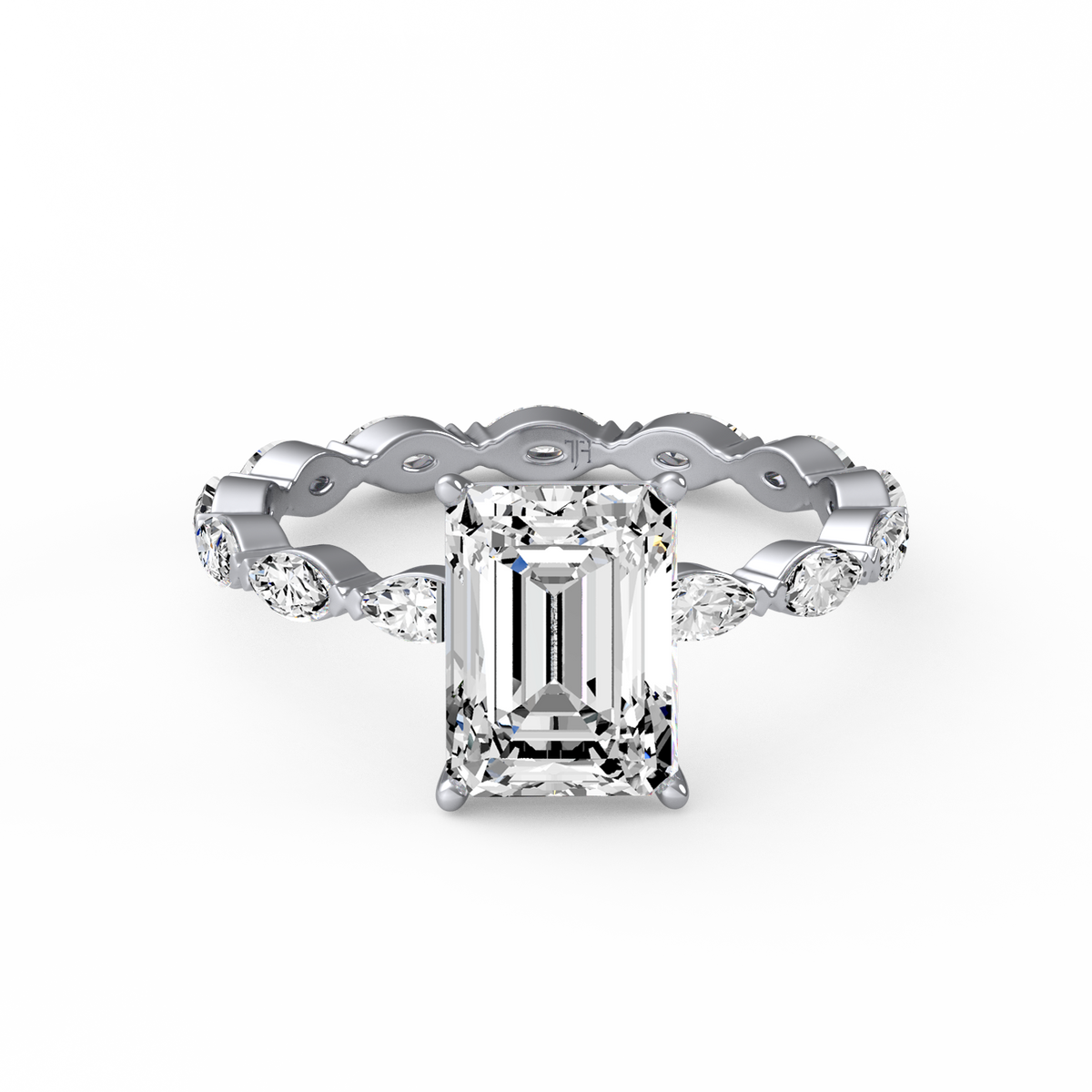 Emerald 3ct Signature Ring R-121