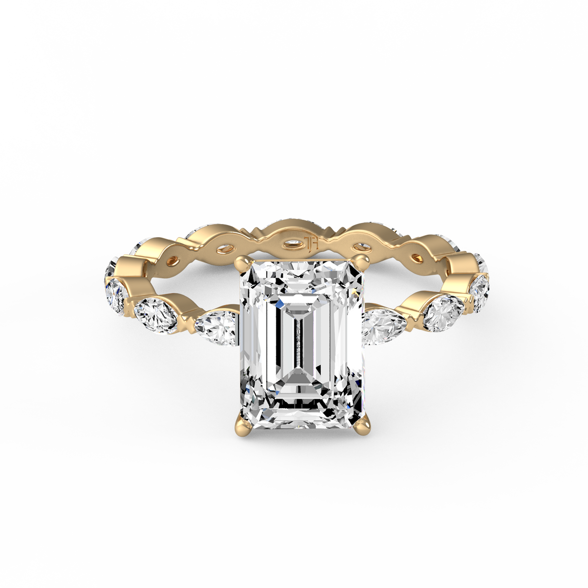 Emerald 3ct Signature Ring R-121