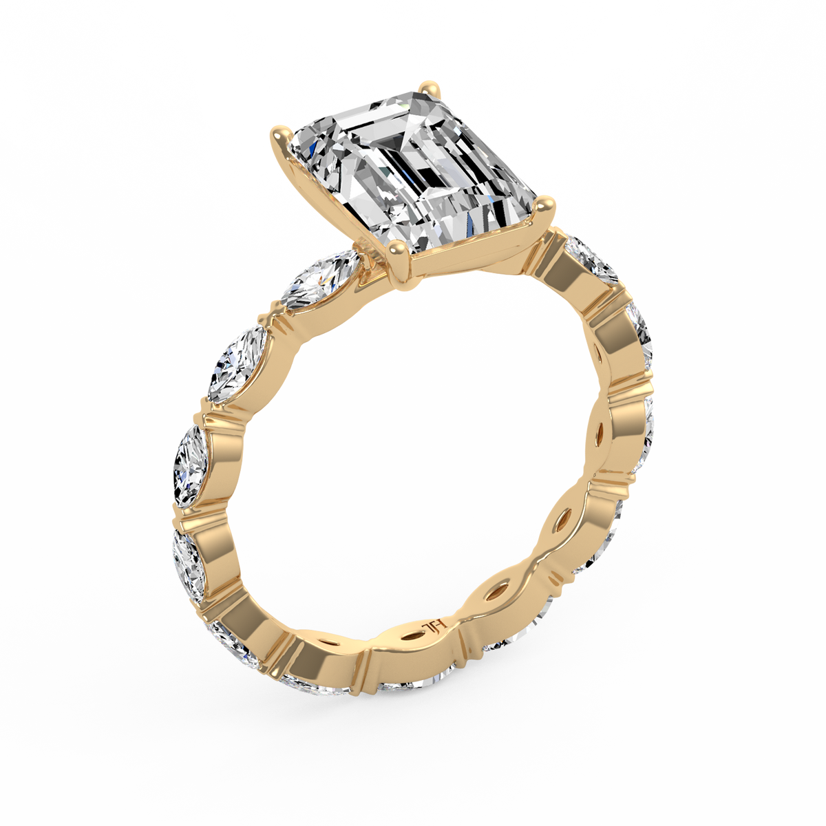 Emerald 3ct Signature Ring R-121