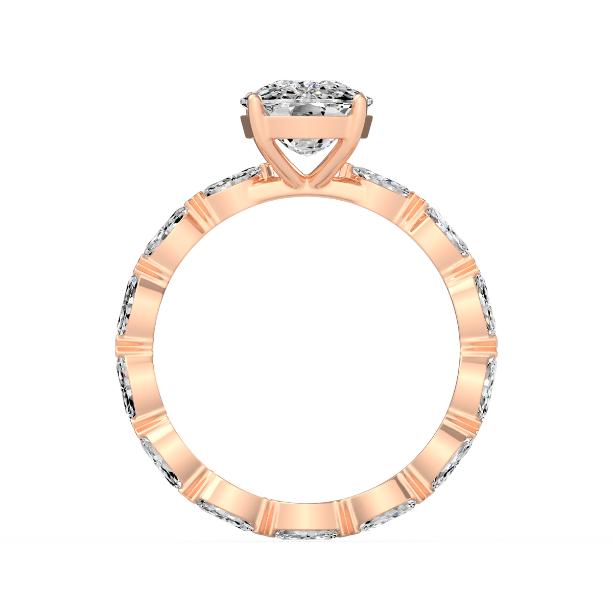 Cushion 3ct Signature Ring R-158