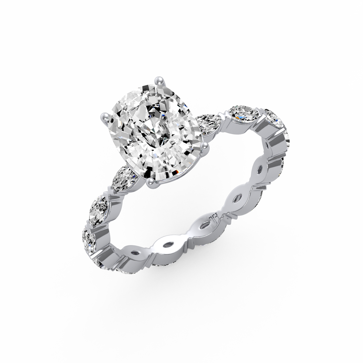 Cushion 3ct Signature Ring R-158